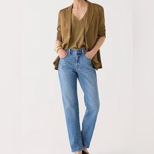 J Crew Mid Rise Classic Straight Leg Jean